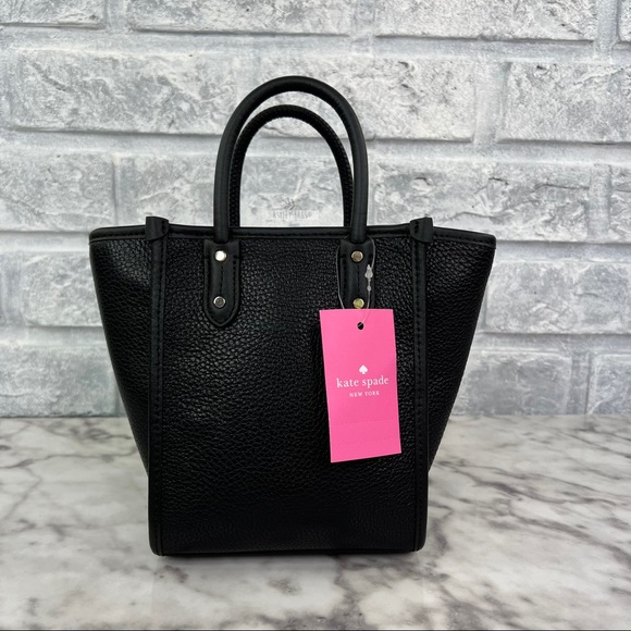 Kate Spade Mini Ella Crossbody Tote Black - Picture 3 of 9